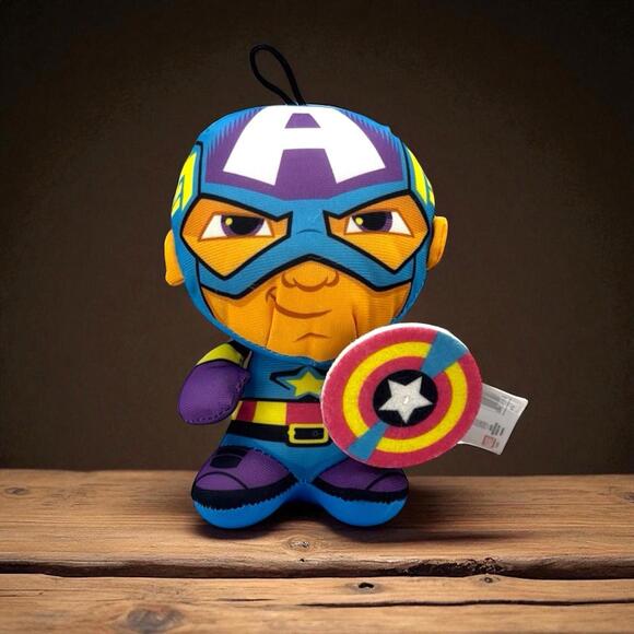 Good Stuff Marvel Kids Avengers Comic Stuffed Plush Toy Captain America 7" Clean - Picture 1 of 9